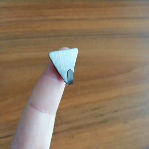 Mini Wall-Mounted Adhesive Hook Ultra-Small Stainless Steel Simple Design Home Use No-Punching Required for Scissors Storage