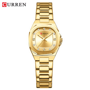 CURREN Jam Tangan Perempuan Original Waterproof Quartz Stainless Steel Minimalis Green Watch Women 9104