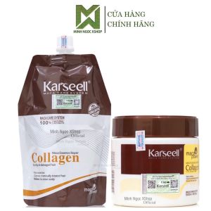Kem ủ tóc dầu hấp phục hồi siêu mượt Collagen Karseell 500ML chính hãng