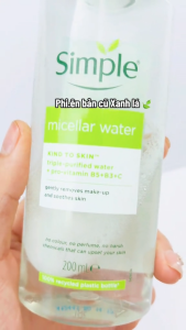 Combo nước tẩy trang Simple + tẩy tế bào chết Simple 75ml cho mọi loại da