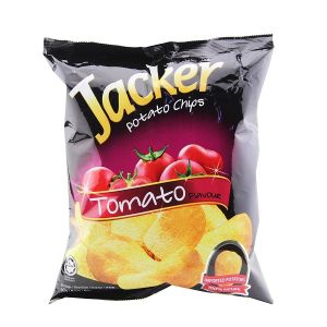 Malaysia Import Jacker Jack Potato Chips 60G * 4 Bagged Spicy Tomato Flavor Puffed Snacks Potato Chips
