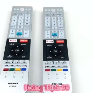 Remote điều khiển tivi Toshiba CT-8516 điều khiển TV Toshiba dòng LED/LCD - Tặng kèm pin - Hoàng Thịnh SG