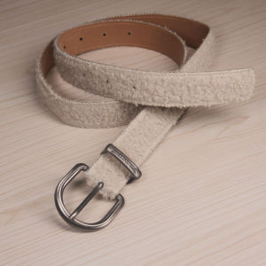 Alloy Suede Belt Easiest for Match Decoration with Pants Skirt Black Youth Practical Pin Buckle Ladies Creamy-white Belt New