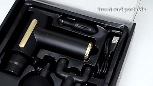 PUSAT GROSIR AS Alat Pijitan Terapi Elektrik Alat pIjat Refleksi Massage Gun 4in1 Alat Terapi Otot Fusia Muscle Pistol Pijat Otot Otot Rechargeable Versi Kecil Mewah