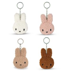 Kawaii Miffy Cute Head Shaped Doll Bag Small Pendant Accessory Keychain Decoration Gift Toy for Girl