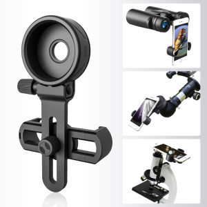 Upgrade Telescope Phone Adapter Universal Cell Phone Mount For Binoculars Monocular Microscope Spotting Scope Telescope Clip