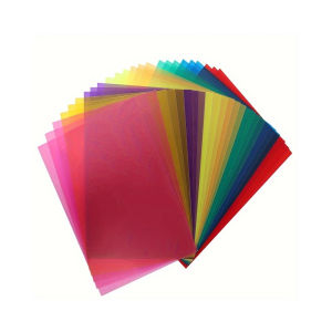 A4 Transparent Colored Plastic Sheet PVC Waterproof Color Filter Sheet 0.3mm Thickness DIY Handmade Material Building Model