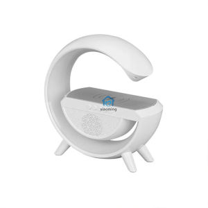 Bluetooth Wireless Charger 15w Led Atmosphere RGB Light Bedside With App Control BT  Speaker