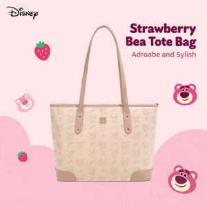 Disney genuine strawberry bear co-branded! New cute PVC material tote bag womens large capacity commuter shopping bag