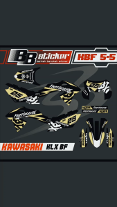 Stiker Motor KLX BF 150 Desain FASTHOUSE Striping Trail Keren KBF 5 Fathouse