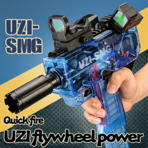 UZI-SMG High Speed Shooting Soft Hollow Bullets Darts Toy Gun for Gift Tide Play Toy Guns for Boys for Nerf Guns Bullets Foam Bullet Toy Gun with 1 Protective Glasses for Kids Hand Gun Toys for 3-8 Year Old Boys Girls