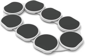 Serving Stand Rotating Tray Turntable Rack Dining Table Swivel Tray 8 Plates Serving Tray Buffet Tray Plate Set Portable Table Rotating Server for Partie Gatherings Birthday Household
