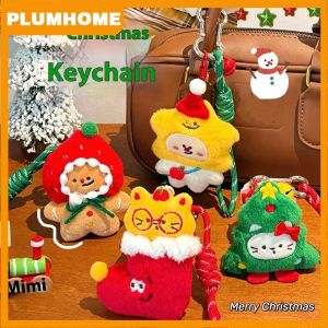 PLUMHOME จี้รูปตัวการ์ตูนน่ารักสำหรับตกแต่งต้นคริสต์มาส จี้รูปสัตว์นุ่มนิ่มสำหรับเป็นของขวัญ
