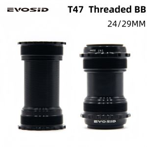 EVOSID MTB Bike T47 Bottom Bracket 24MM MTB/Road Bike Crank DUB 29MM Bearing Thread BB 86-92mm BSA 68-73mm Bicycle Accessories