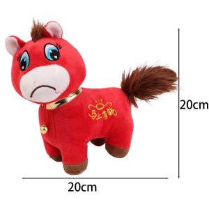 2026 Popular Tearful Pony Plush Doll Exclusive Resonance For Working People Zodiac horse Doll Chinese New Year Gift