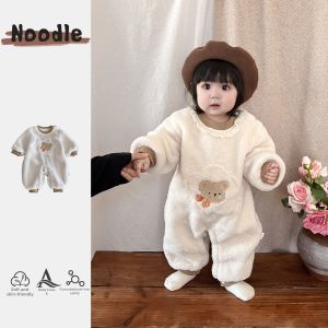 Fleece-lined Thick Infant Onesie