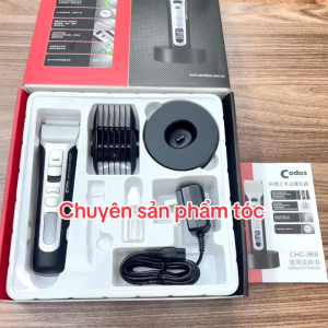 CODOS Tông đơ cắt tóc cao cấp CODOS 968 tăng tốc với 5 mức tốc độ 5000-7000 vòng/phút pin Lithium Ion 2200mAh thời gian sử dụng 240 phút màn hình màu báo tốc độ và trạng thái sạc