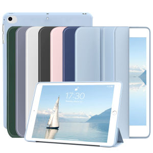 สําหรับ iPad 9.7 5th/6th/Air1/Air2 นุ่มซิลิโคนกรณี สําหรับ Apple iPad 9.7 2017 2018 หนัง PU ฝาครอบสมาร์ทสําหรับ iPad Air 9.7 2013