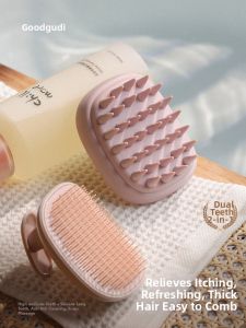 momoup | 2-in-1 Silicone Head Washing and Massaging Comb
