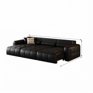 Multi-Function Electric Genuine Leather Living Room Sofa Bed