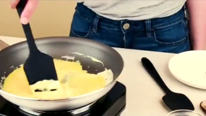 28CM Non-stick Cream Spatula Silicone Butter Scraper Brush Temperature Resistant Mixer