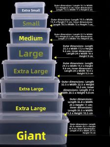 Food Grade Rectangular Transparent ness Preservation Box Meat Food Storage Box Commercial Grade Plastic Freezer Storage Container