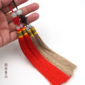Small Chinese Knot String Beads Double Spike Car Hanging Accessories Tassel Lantern Car Pendant Jewelry Accessories Tassel