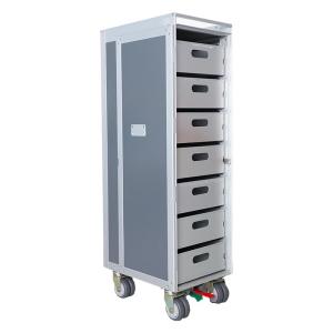 Modern Simplicity Aluminum Alloy Airplane Kitchen Cart Mobile Storage Cabinet Hotel Dining Exhibition Decorative Cabinet