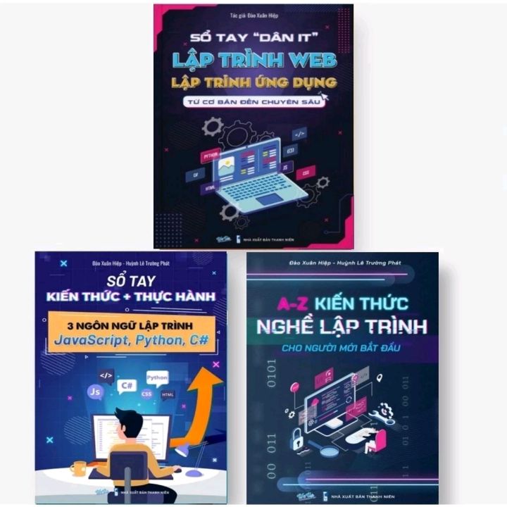 Combo 3 Cuốn Sổ Tay Dân IT Lập Trình Web Lập Trình Ứng Dụng Từ Cơ Bản ...