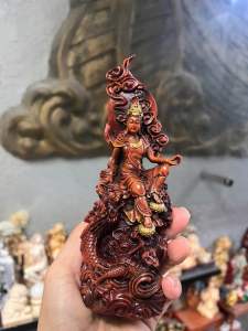Tượng Thủy Nguyệt quan âm ( quan âm tự tại) cao 18cm . đẹp