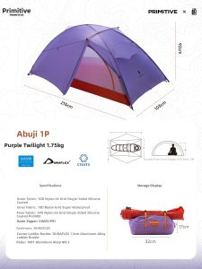 The Primitive | Portable Lightweight 2-Layer Easy-Setup Outdoor Tent