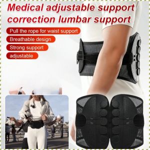 Lumbar Support Girdle Waist Curve Fit Waistband Strong Lumbar Support Back Pain Relief Adjustment