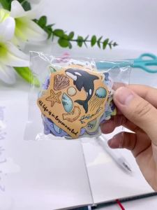 50pcs Cartoon Marine Animals Stickers Decals For Laptop Notebook Skateboard Guitar Helmet DIY Aesthetic Stickers Creative Gifts