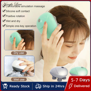 Hengfa Lina Electric Head Massager Cat Massager HealthCare Relax Body Shoulder Neck Deep Tissue Head Scalp Massage Kneading Vibrating Device