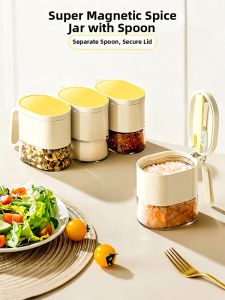 Magnetic Airtight Moisture-proof Spice Jars