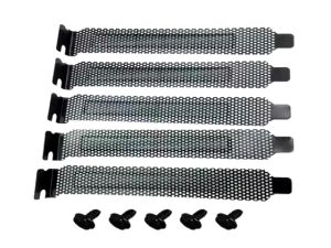 Set 5 Thanh Kim Loại Che Khe PCI Case Máy Tính - 5 Miếng Chắn Khe PCI 12cm Chống Bụi Côn Trùng ( Kèm Ốc Vít Lắp Đặt)