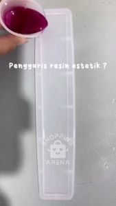 Cetakan Resin Penggaris 20cm Ruler Panjang 20 cm Bahan Karet Silicone Lentur Elastis Cetakan Silikon Garisan Murah Anti Lengket