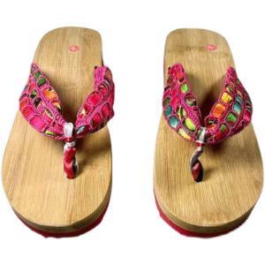 Handmade Bamboo Slice Slippers Comfortable Cool Fashionable Health Home Non-Painted Bamboo Slippers Cute Casual Flat Bottom