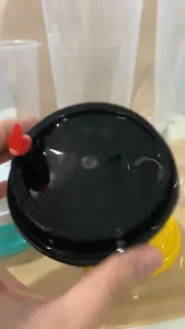 (50pcs) HARD Lid w/ FREE RED Heart Stopper(90mm) for Hard Milk Tea Cups & Slim Milk Tea Cups