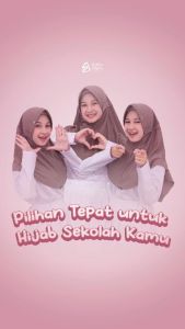 Kerudung Daily Sekolah Tali Pita Serut Antem Dayana Azkia Hijab Terbaru Best Seller