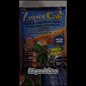 ZUPERCALS 1 KG pupuk kalsium susu terbaik 100% ampuh sebagai obat pencegah bunga dan buah cabe rontok memperkuat tangkai menutrisi tanaman membuat buah cabai lebih kuat sehat panen lebih melimpah dan berkualitas