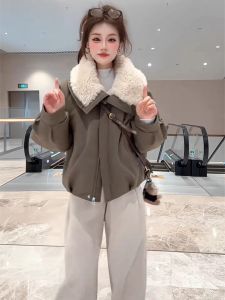 SHIMO | Lamb Wool Female Winter New Cozy Padded Parka