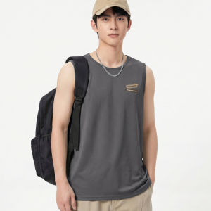 Baleno Mens Top 170g Ice Silk Mesh Vest 9826201M3919 - Multiple Solid Colors - Versatile Straight Fit - Full Pantone Color - Cool Effect - Quick Dry - Breathable