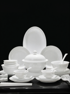 mornenjoy | Underglaze Color High-white Pure Beautiful Dinnerware Set