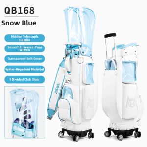 PGM | Water-Resistant Pull-Handle Wheeled Transparent Colorful Golf Bag