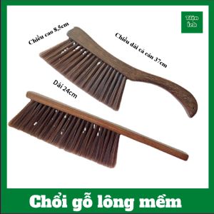 Chổi gỗ lông mềm cầm tay lau chùi bụi bàn thờ ghế sofa đệm trải giường