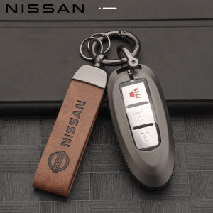 Khóa hợp kim kẽm trường hợp cho Nissan Key trường hợp NISSAN TEANA Versa X-Trail đá Juke almera March sylphy Tiida Navara Key trường hợp chìa khóa dễ thương trường hợp Nissan Keychain Nissan Key Bìa