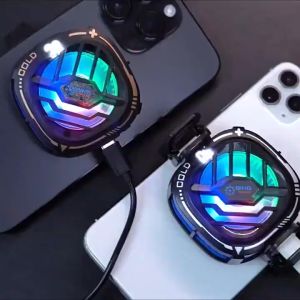 X76 Universal Mini Mobile Phone Cooling Fan Radiator Turbo Hurricane Game Cooler Cell Phone Cool Heat Sink For IOS/Samsung/Xiaomi/OPPO/VIVO