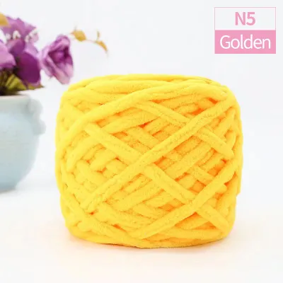 QJH Chunky Blanket Knitting Yarn Luxury Thick Polyester Jumbo Weaving Crochet Craft Yarns for Throw Blanket Pillows 100g/1Ball