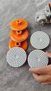 deli | 80mm Ceramic Tile Trimming Polishing Disc Angle Grinder Polishing Marble Quartz Stone Chamfering Grinding Edge 50#150#300#500#